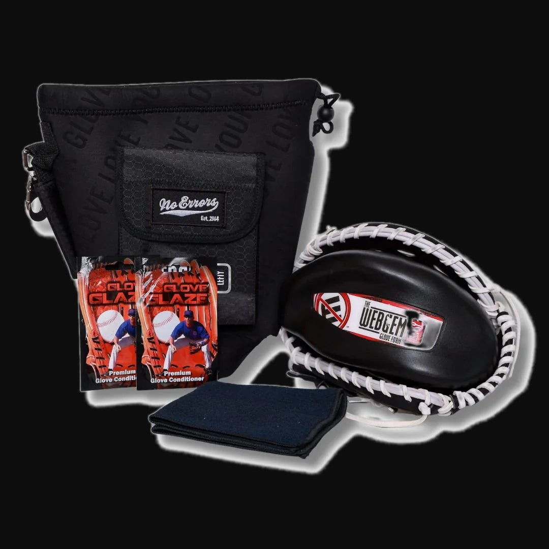 No Errors Webgem 3-Grande Lefty 1st Base Mitt Care [bgblk]