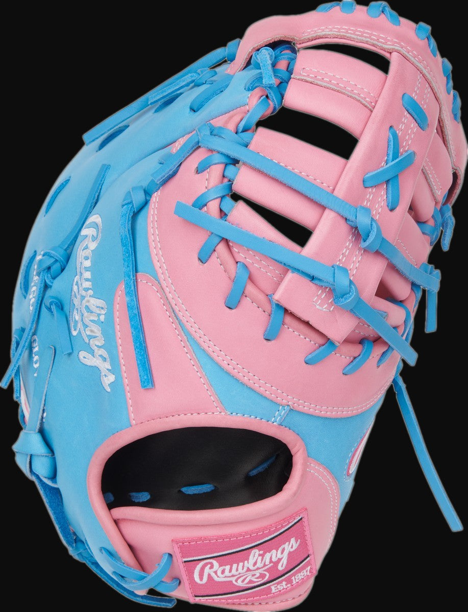 Rawlings Heart of the Hide PRORDCTU-10PCB Model 12.25" Baseball First Base Mitt [bgblk]