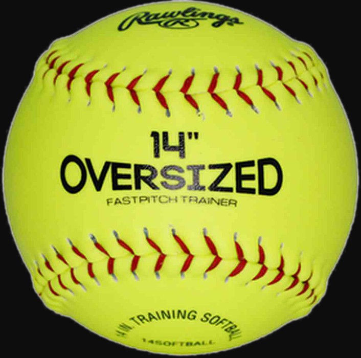 Rawlings 14 In Oversized Pitcher Fts Training Fastpitch Softball [bgblk]