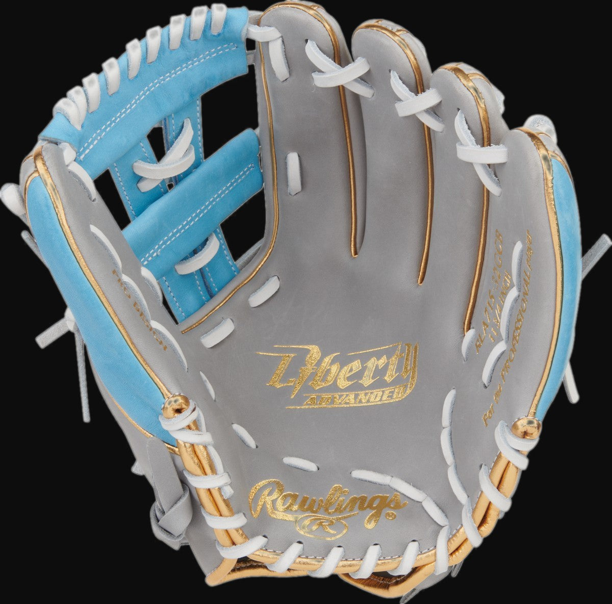Rawlings Liberty Advanced Series RLA715-32GCB Model 11.75" Fastpitch Softball Glove [bgblk]