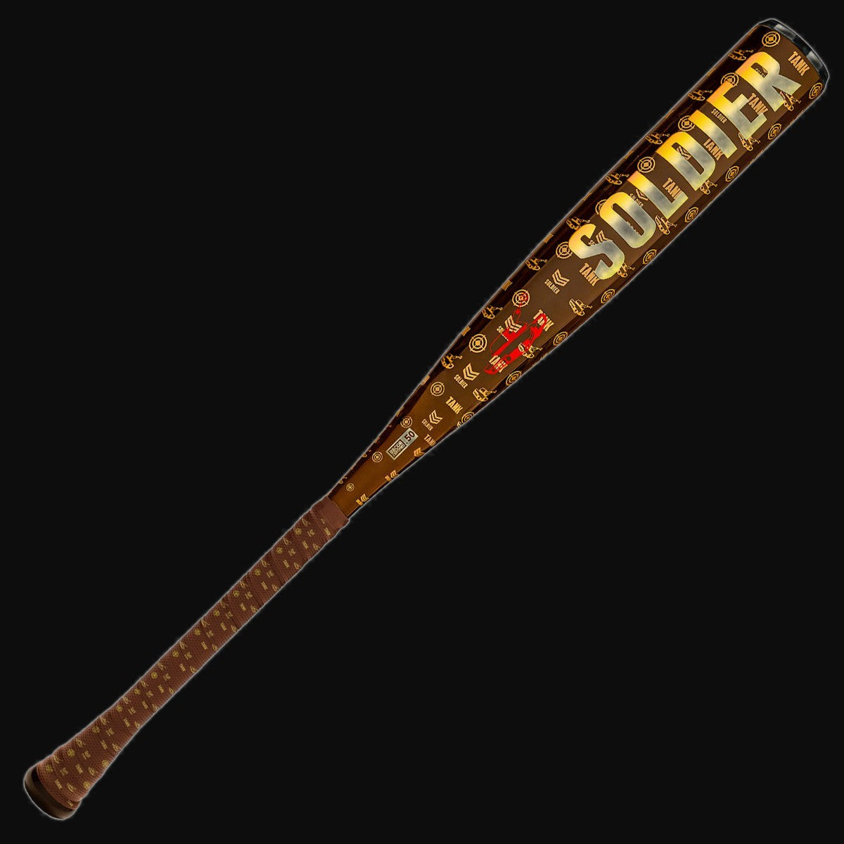 Soldier 2026 Tank 1-Piece -3 BBCOR Baseball Bat [bgblk]
