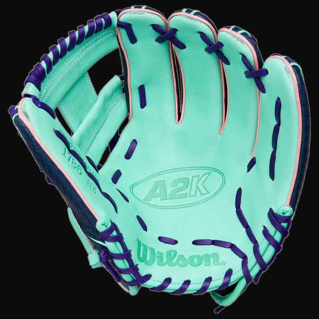 Wilson Fall 2025 A2K 1786 SuperSkin Model 11.5" Infield Baseball Glove [bgblk]