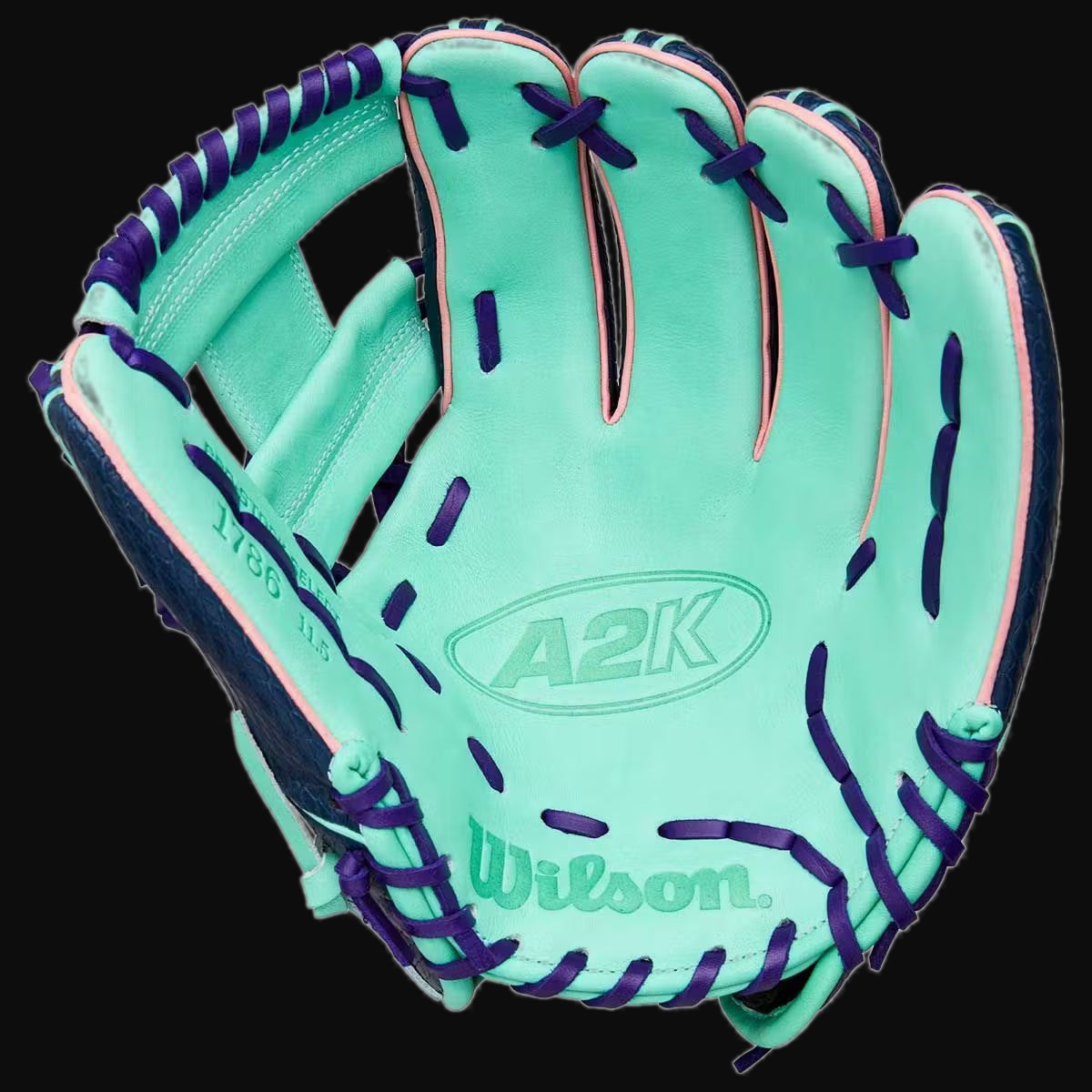 Wilson Fall 2025 A2K 1786 SuperSkin Model 11.5" Infield Baseball Glove [bgblk]