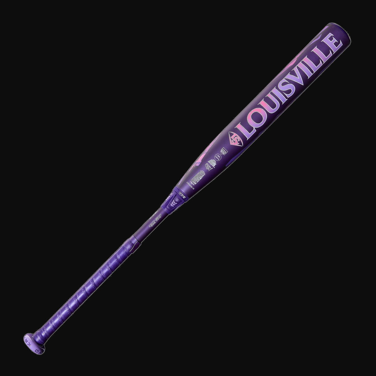 Louisville Slugger 2026 Kryo Limited Edition Thundernight 2-Piece -9 Fastpitch Softball Bat [bgblk]