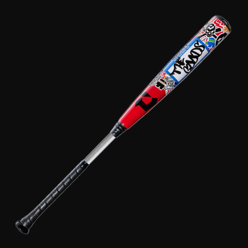 DeMarini 2026 The Goods Limited Edition Sticker Bomb 2-Piece -3 BBCOR Baseball Bat [bgblk]