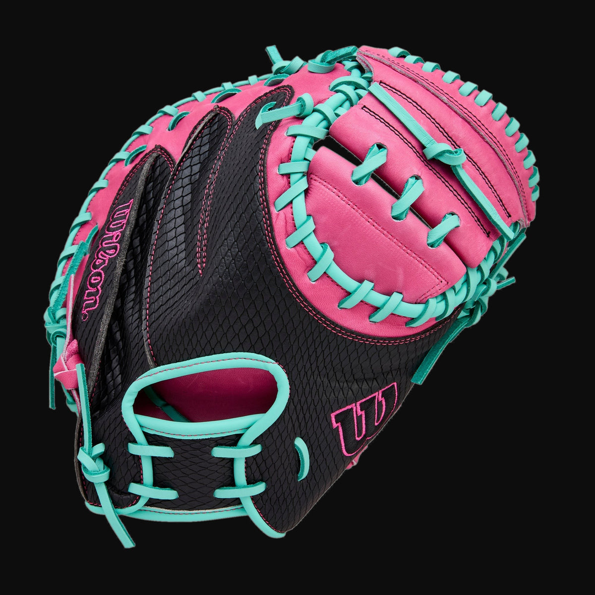 Wilson A1000 CM33 Model 33" Baseball Catcher's Mitt with SuperSnakeSkin [bgblk]