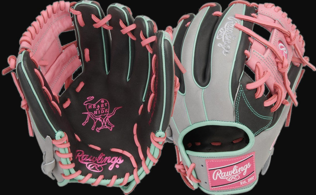 Rawlings Heart of the Hide PROR934-2DSP Model 11.5" Baseball Infield Glove [bgblk]