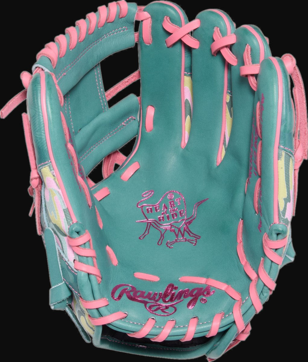 Rawlings Heart of the Hide ColorSync 10.0 PROR204-2SP Model 11.5" Baseball Infield Glove [bgblk]