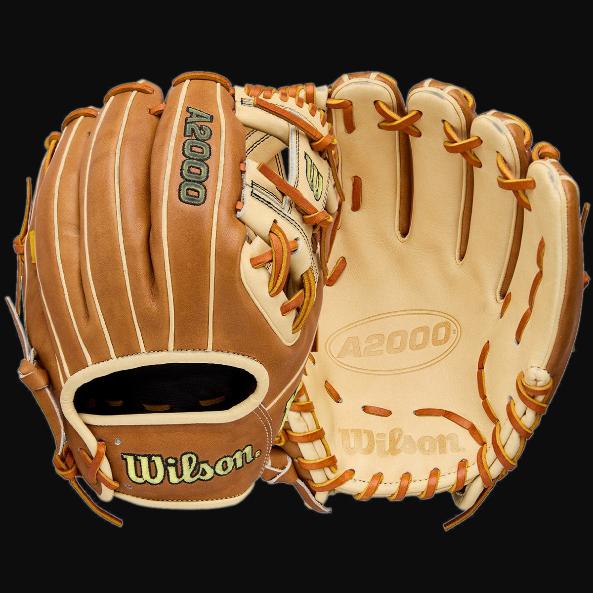 Wilson A2000 Classic 1786 Black/Blonde Model 11.5" Baseball Infield Glove [bgblk]