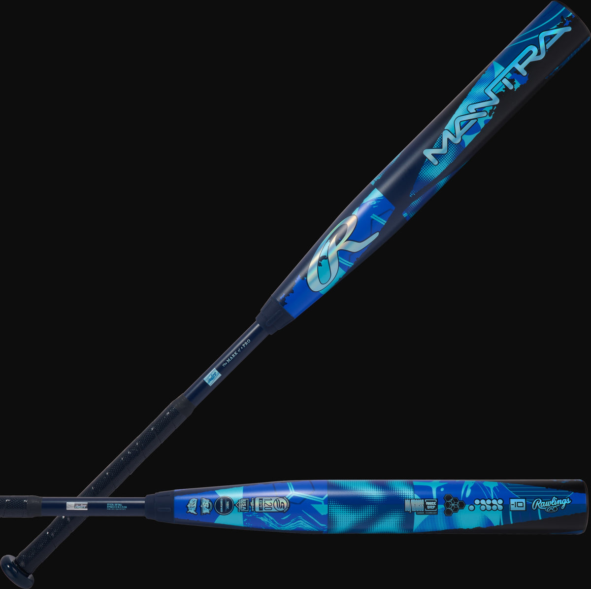 Rawlings 2026 Mantra 2-Piece Composite -10 Fastpitch Softball Bat [bgblk]