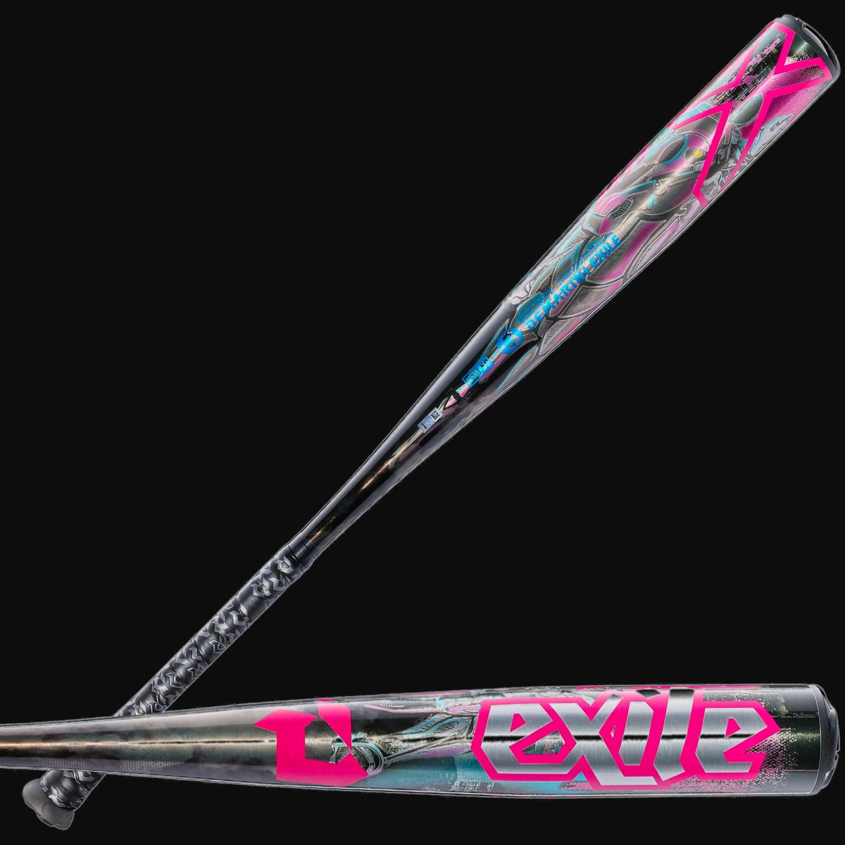DeMarini 2026 Exile Limited Edition Cyborg 1-Piece -3 BBCOR Baseball Bat [bgblk]