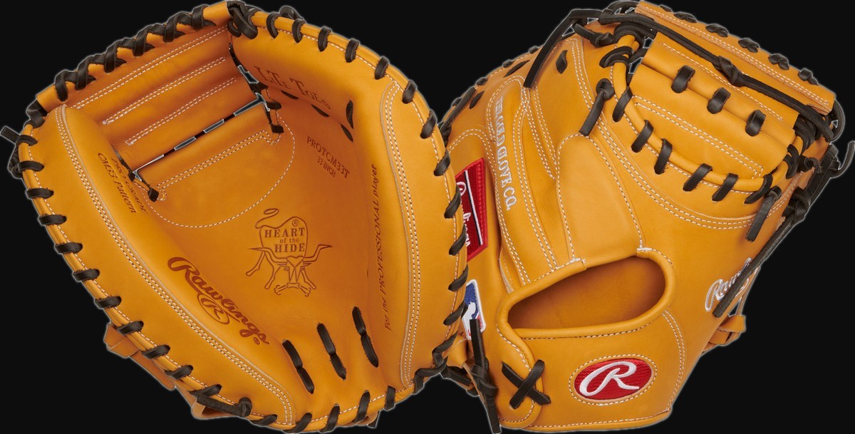 Rawlings Heart of the Hide Traditional Series RPROTCM33T 33" Baseball Catchers Mitt [bgblk]