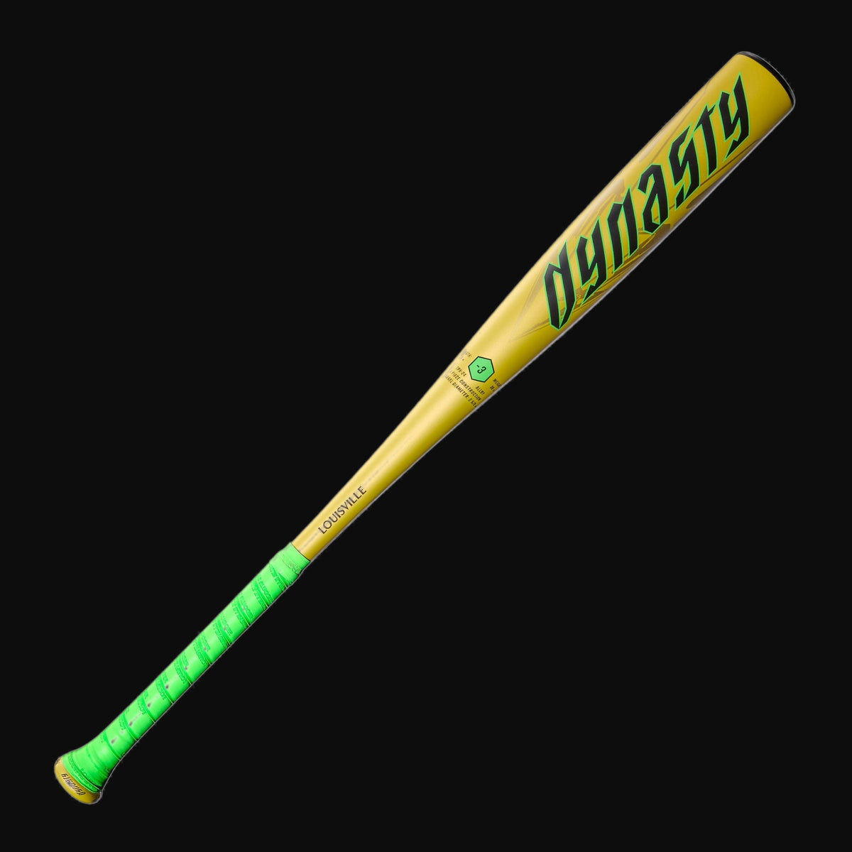 Louisville Slugger 2026 Dynasty 1-Piece Alloy 2-5/8" Barrel -3 BBCOR Baseball Bat [bgblk]