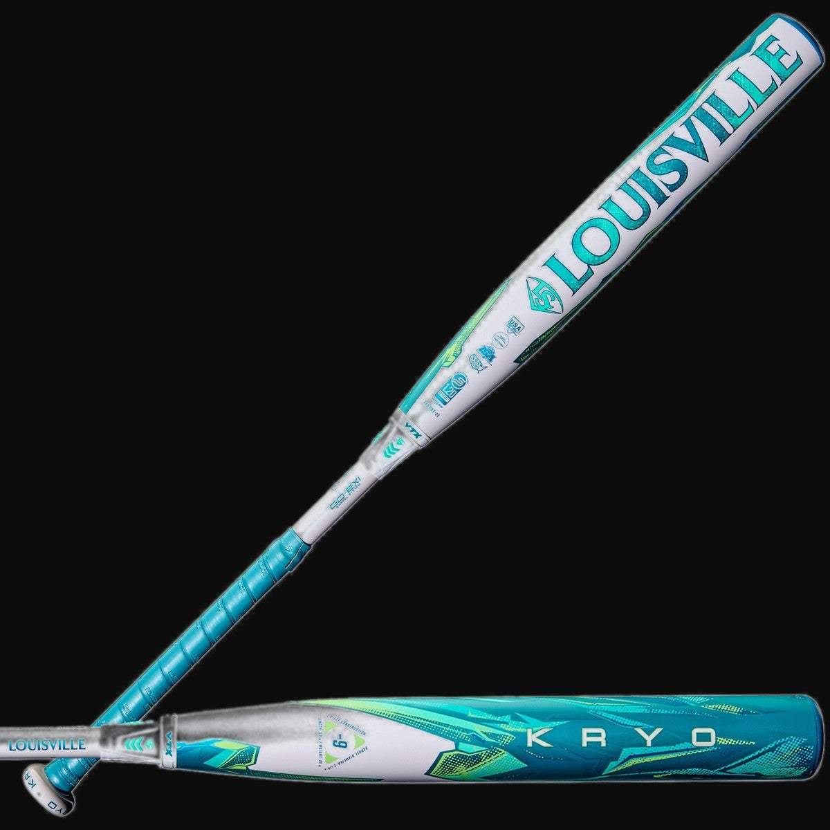 Louisville Slugger 2026 Kryo -9 2-Piece 2-1/4" Barrel Fastpitch Softball Bat [bgblk]