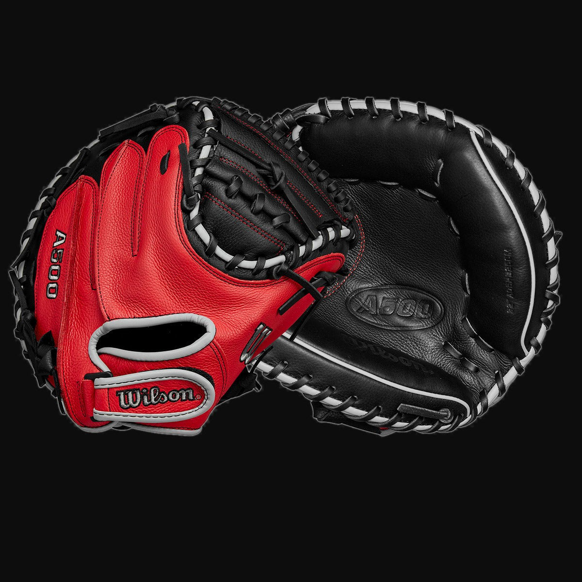 Wilson A500 32" Baseball Catcher's Mitt [bgblk]