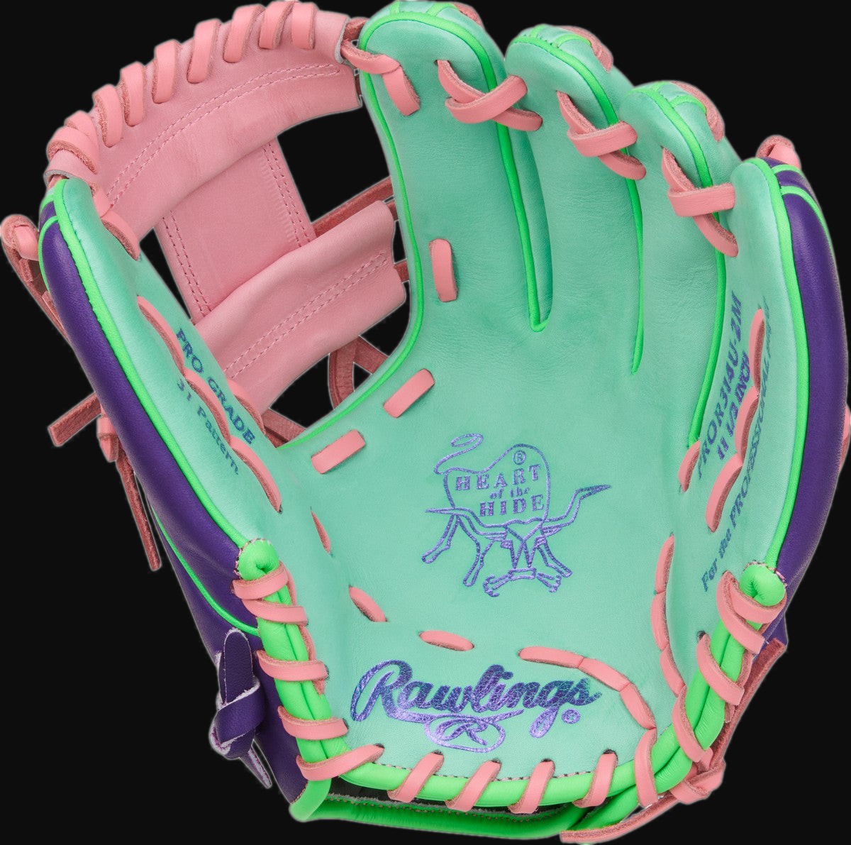 Rawlings Heart of the Hide PROR314U-2M Model 11.5" Baseball Infield Glove [bgblk]