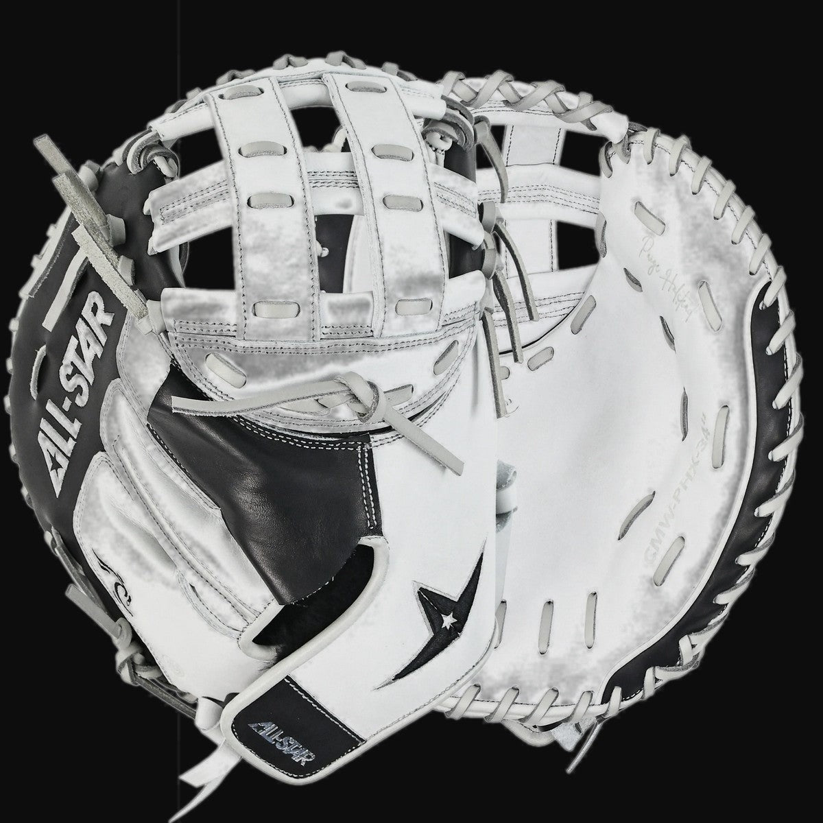 All Star PHX Paige Halstead Inspired Fastpitch 34" Catchers Mitt [bgblk]