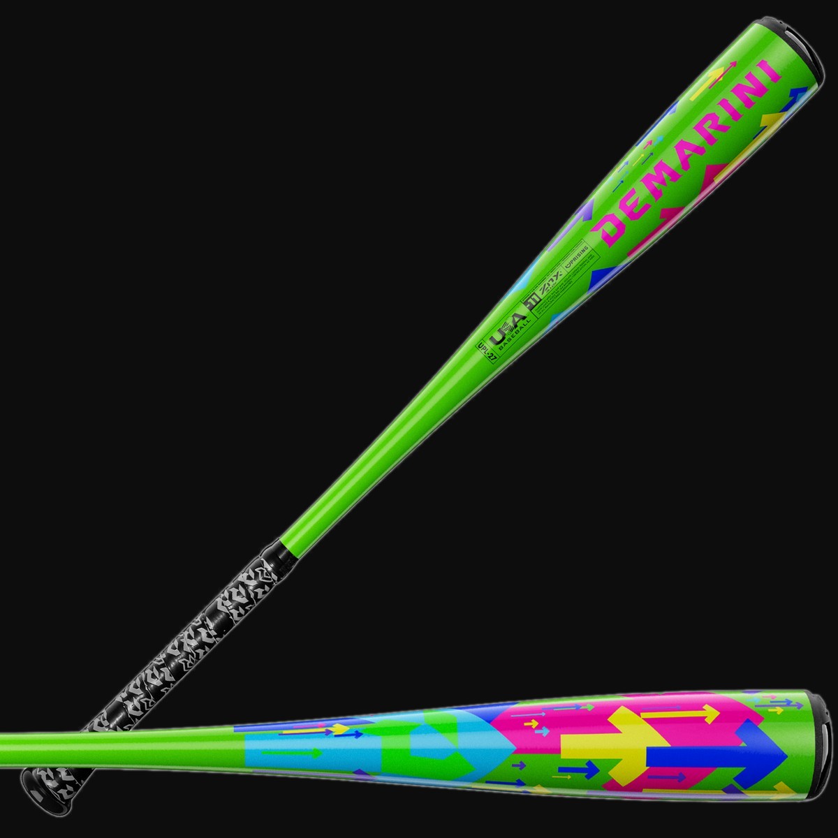 DeMarini 2027 Uprising -11 USA 1-Piece Alloy Baseball Bat [bgblk]