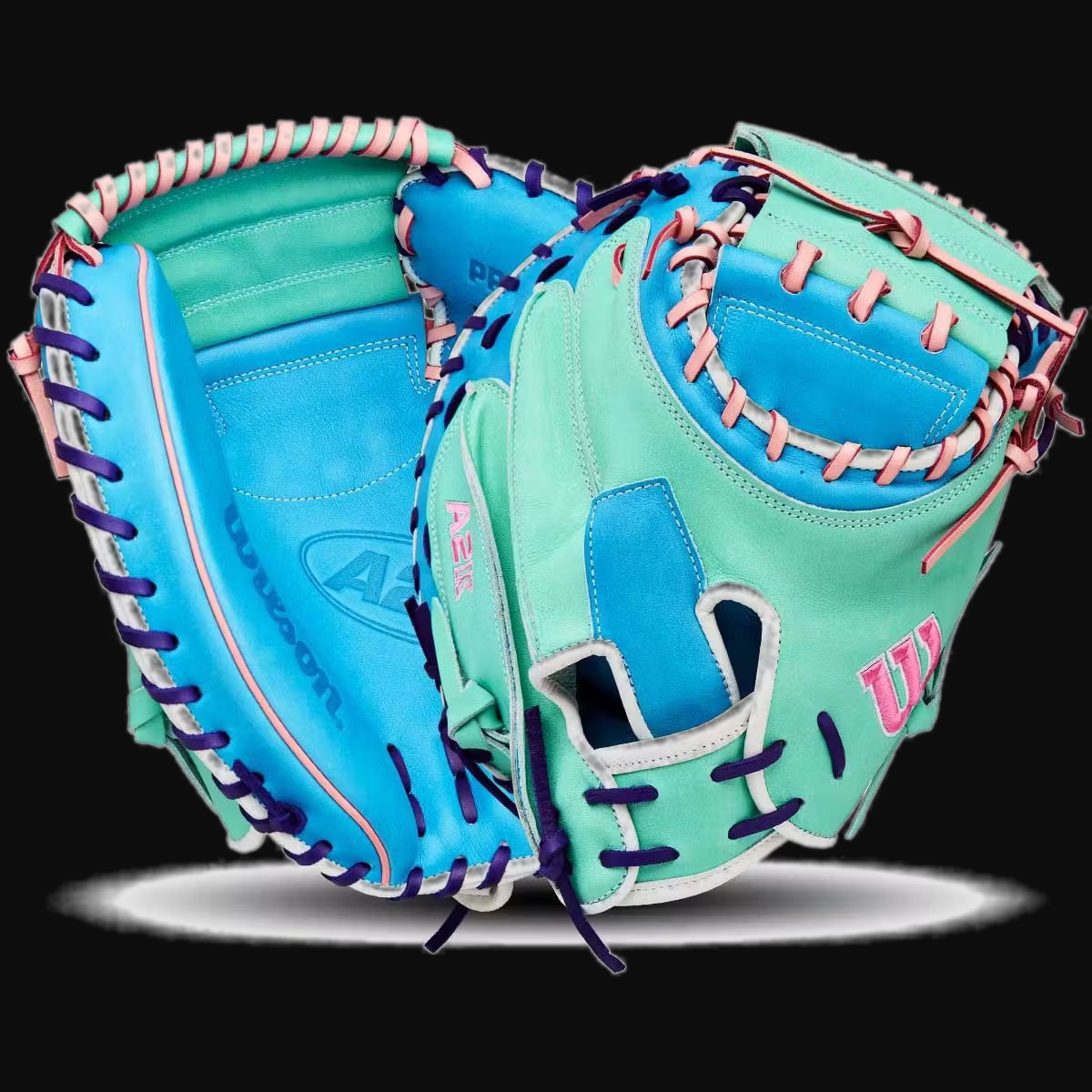 Wilson Fall 2025 A2K 1734 SuperSkin Model 34" Catchers Mitt [bgblk]