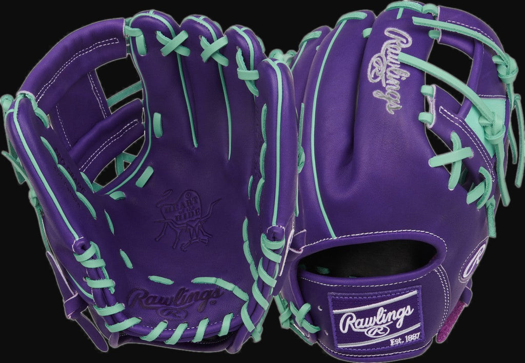 Rawlings Heart of the Hide PROR204-2XPU Model 11.5" Baseball Infield Glove [bgblk]