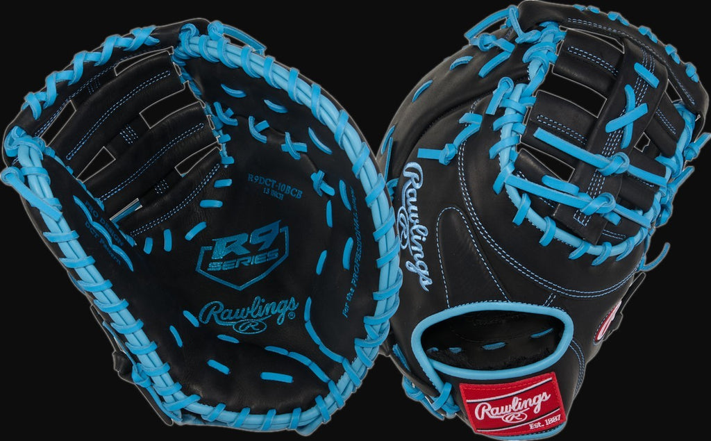 Rawlings R9 Series R9DCT10BCB Model 13" Baseball First Base Mitt [bgblk]