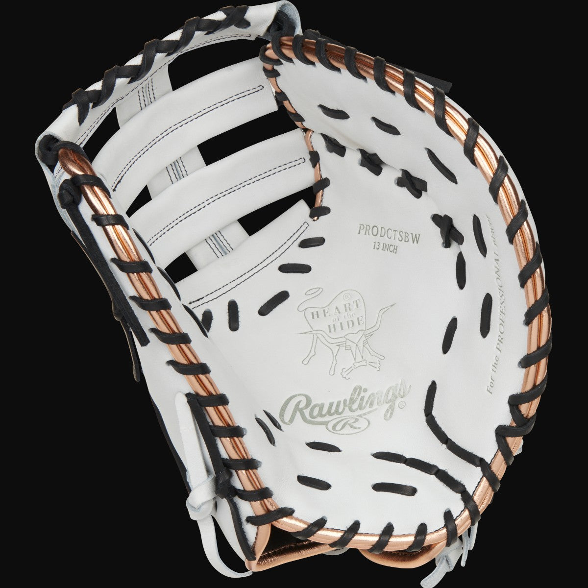Rawlings Rawlings Heart of the Hide PRODCTSBW 13" Fastpitch 1st Base Mitt [bgblk]