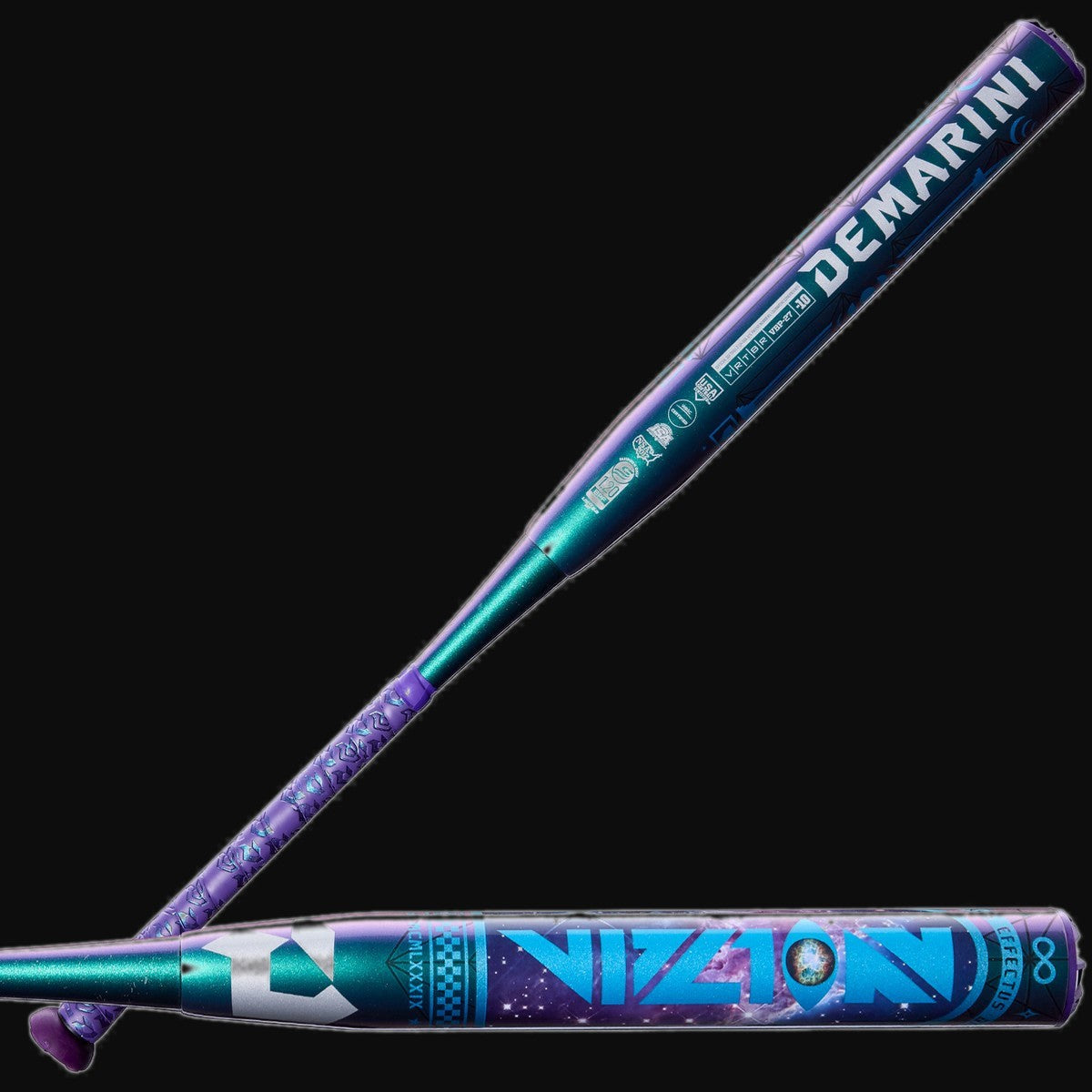 DeMarini 2027 Vizion One-Piece Composite -10 Fastpitch Softball Bat [bgblk]