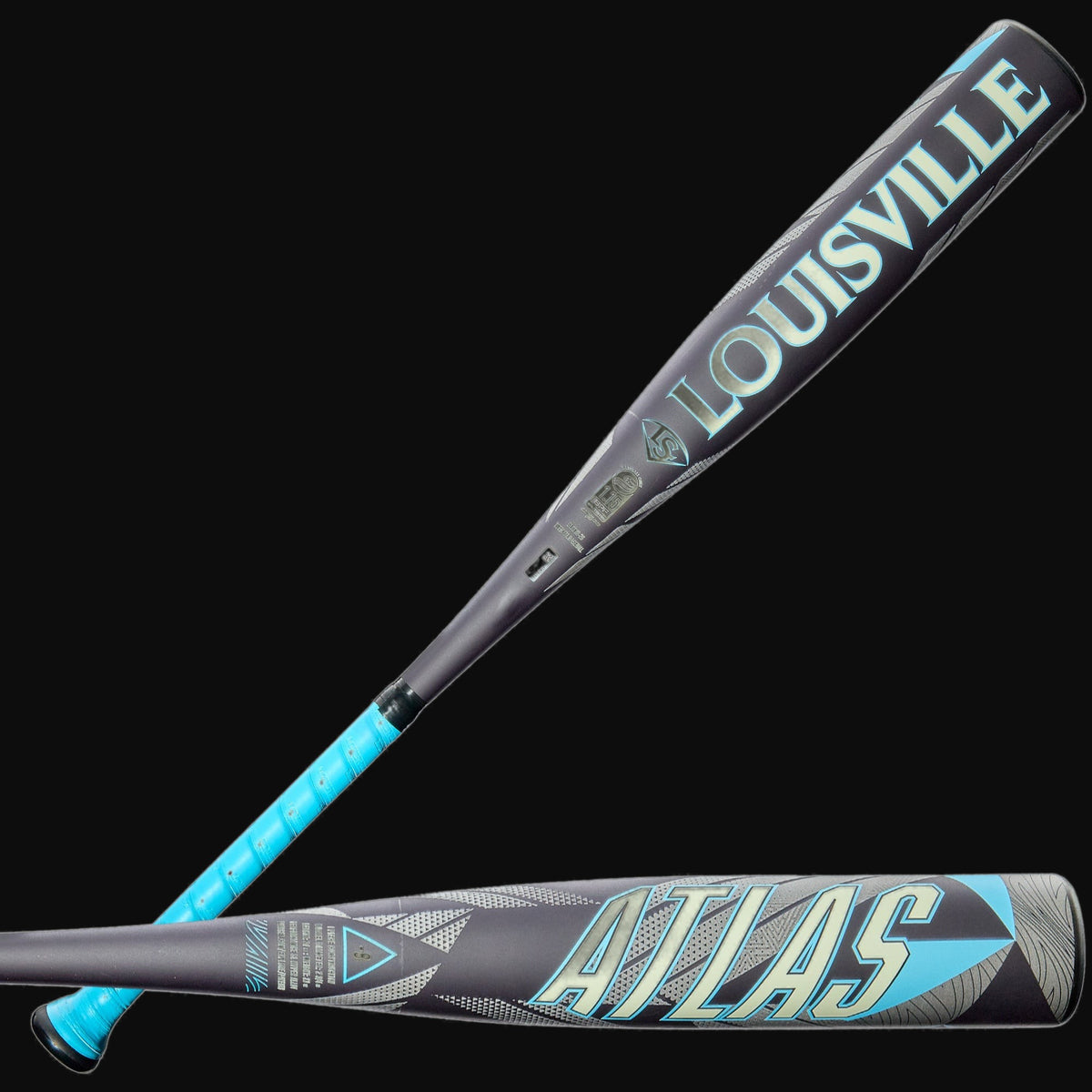 Louisville Slugger 2026 Atlas 1-Piece Alloy 2-3/4" Barrel -8 USSSA Baseball Bat [bgblk]