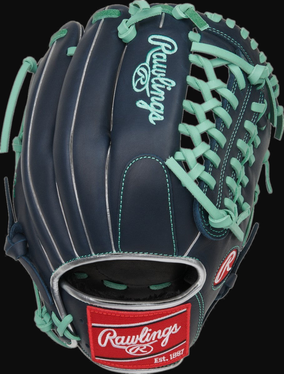 Rawlings R9 Series R9205-4N Model 11.75" Baseball Outfield Glove [bgblk]