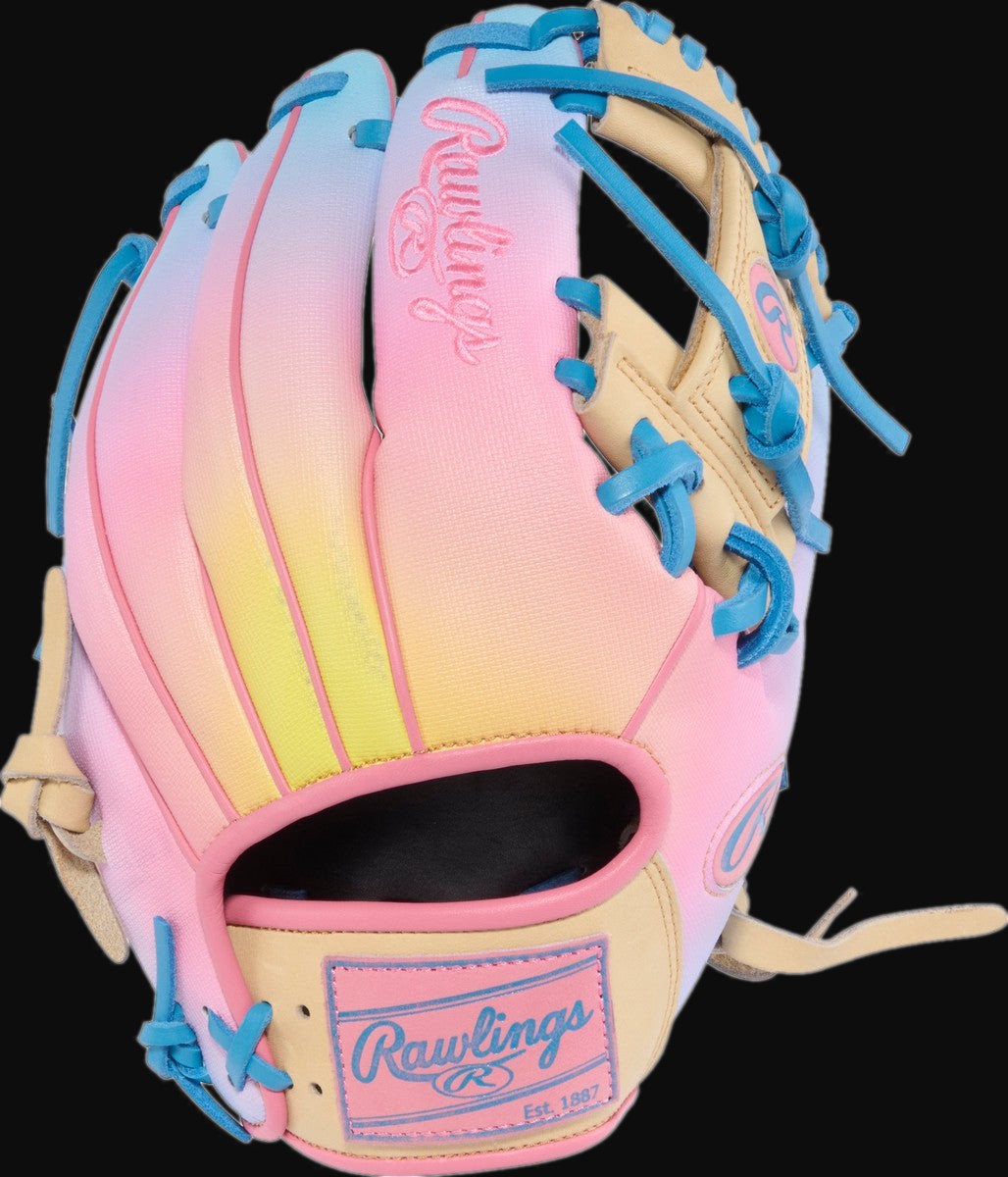 Rawlings Heart of the Hide Funburst 2.0 PROR204-2CCP Model 11.5" Baseball Infield Glove [bgblk]
