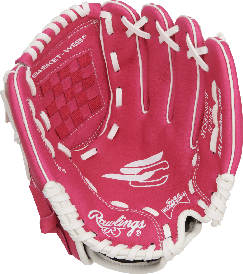 Rawlings Sure Catch Series SCSB100PW Model 10" Youth Fastpitch Softball Glove