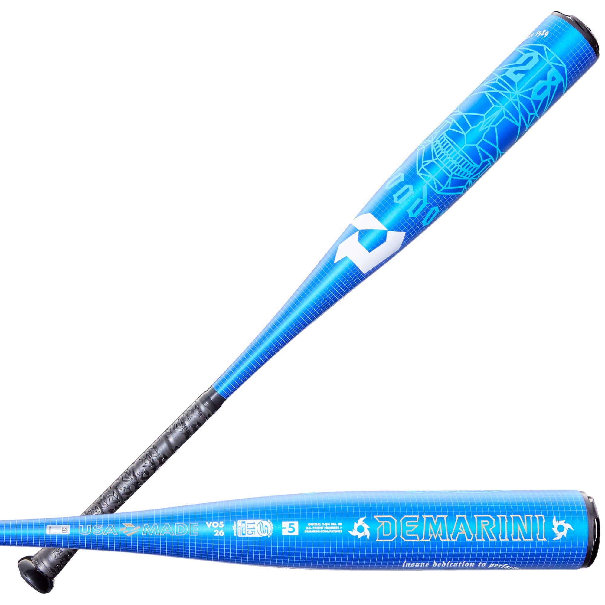 DeMarini 2026 Voodoo One 1-Piece Alloy 2-3/4" Barrel -5 USSSA Baseball Bat