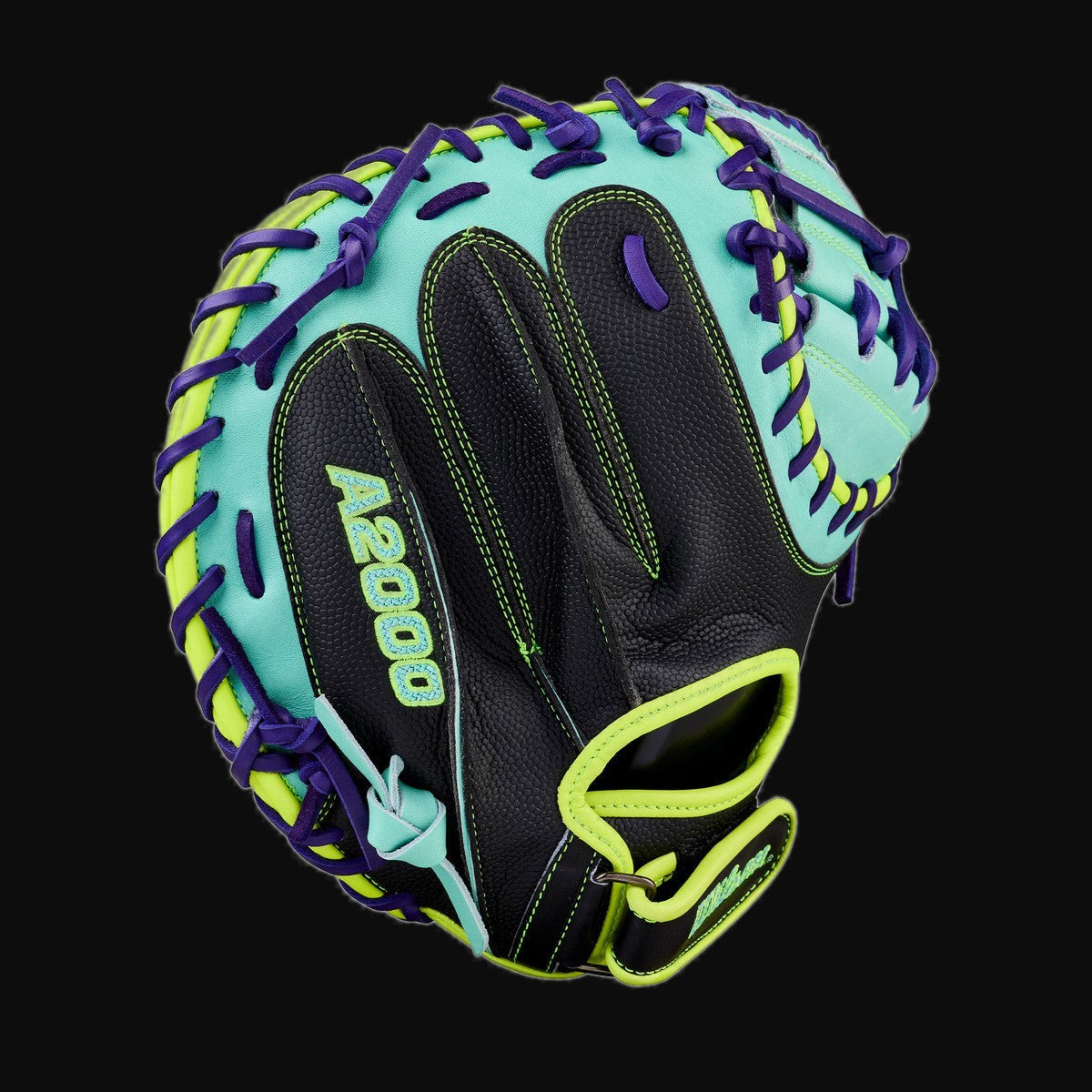 Wilson Spring 2026 A2000 PF33 Pedroia Fit SuperSkin Model 33" Baseball Catcher's Mitt [bgblk]