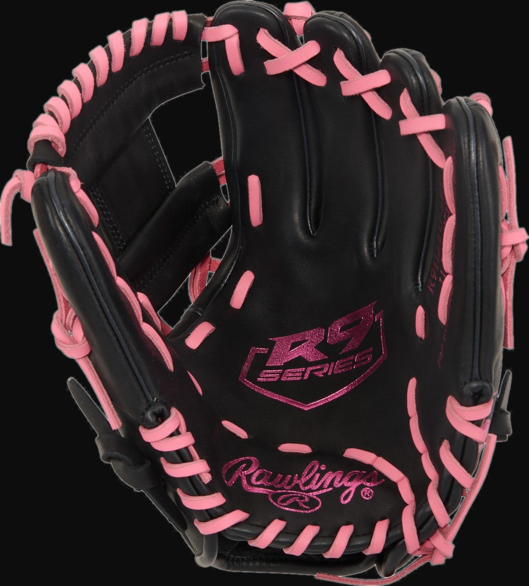 Rawlings R9 Series R91125U-2BP Model 11.25" Baseball Infield Glove [bgblk]