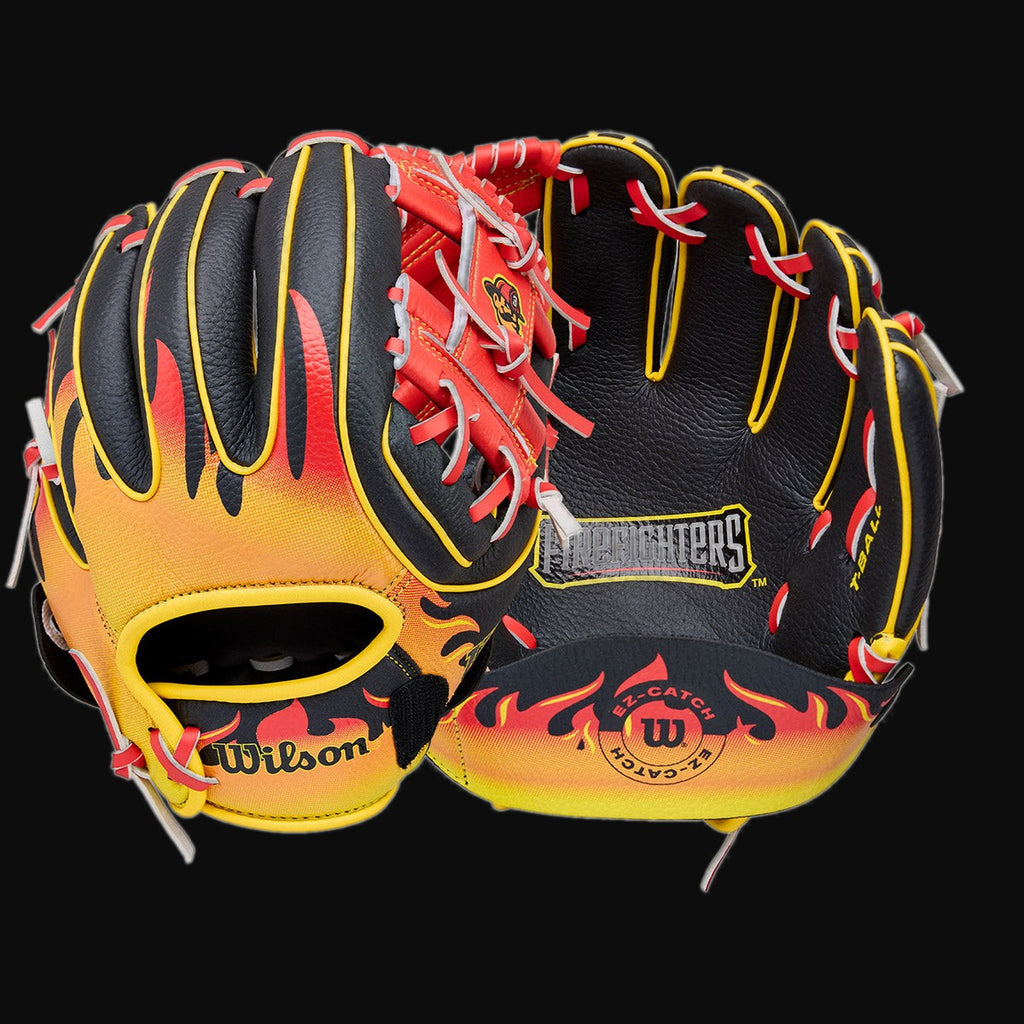 Wilson Firefighters EZ Catch 10" Baseball Glove [bgblk]