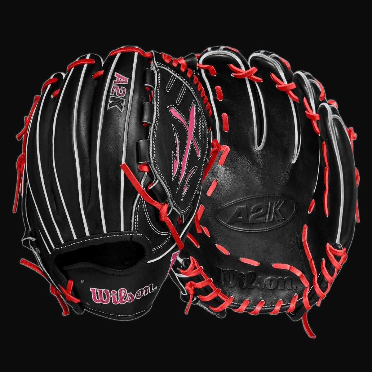 Wilson Fall 2024 A2K B23 Model 12" Baseball Pitcher Glove [bgblk]