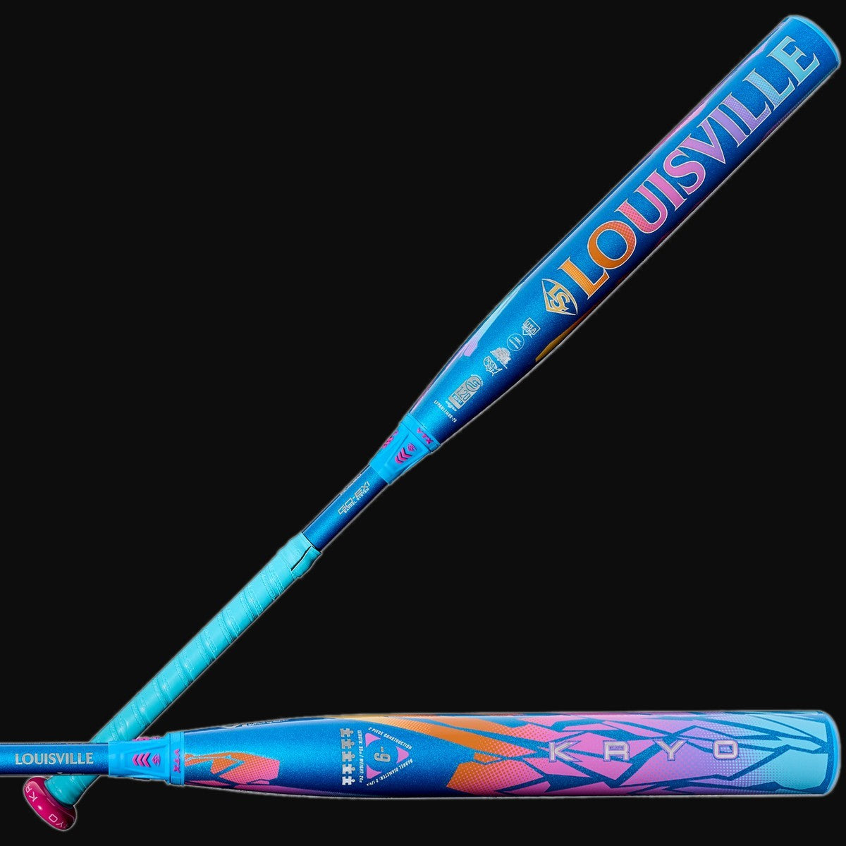 Louisville Slugger 2026 Kryo Limited Edition Love the Moment 2-Piece -9 Fastpitch Softball Bat [bgblk]