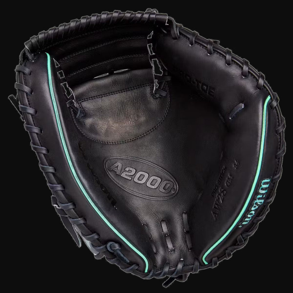 Wilson Fall 2025 A2000 AW28 SuperSkin Austin Wells Game Model 34" Catchers Mitt [bgblk]