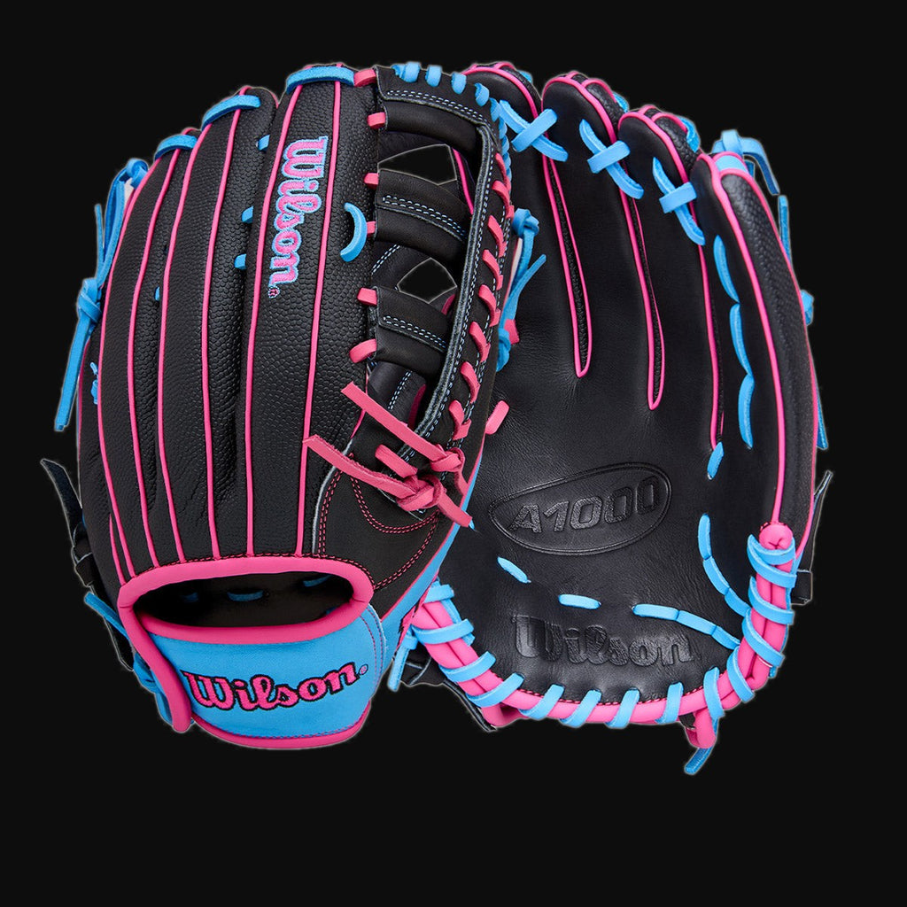 Wilson A1000 1892 Pedroia Fit 12.25" Baseball Outfield Glove with SuperSkin [bgblk]