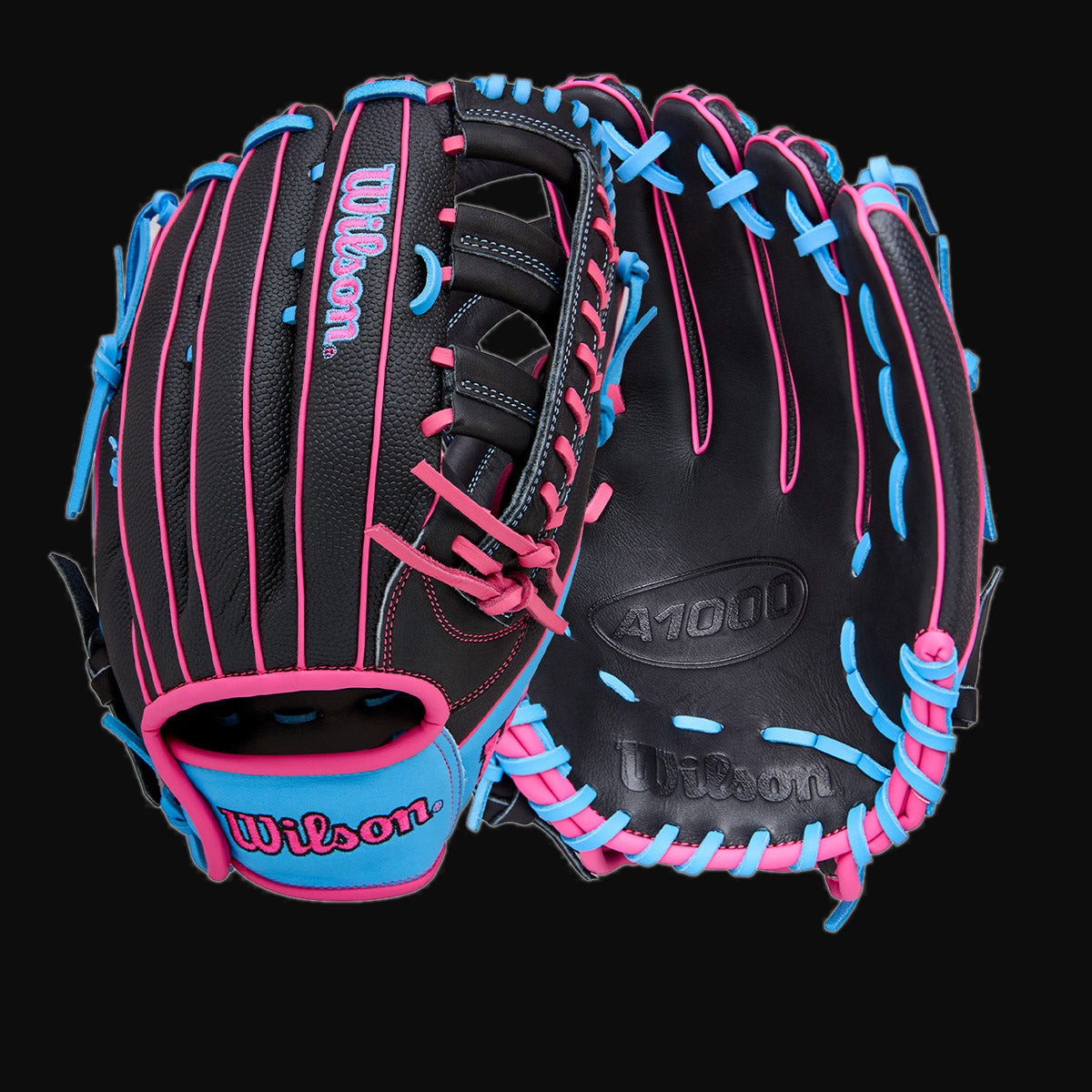Wilson A1000 1892 Pedroia Fit 12.25" Baseball Outfield Glove with SuperSkin [bgblk]