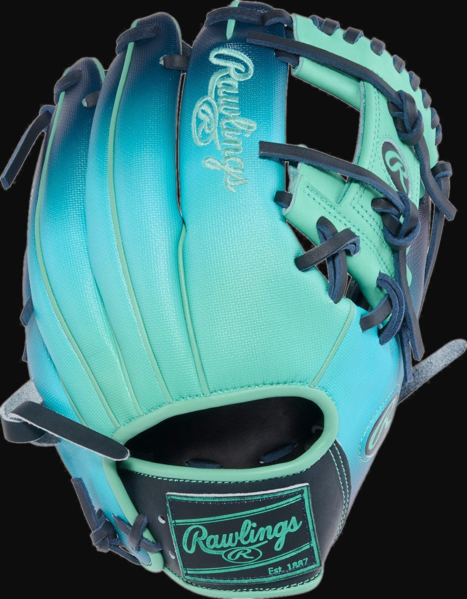 Rawlings Heart of the Hide Funburst 2.0 PROR204-2NN Model 11.5" Baseball Infield Glove [bgblk]