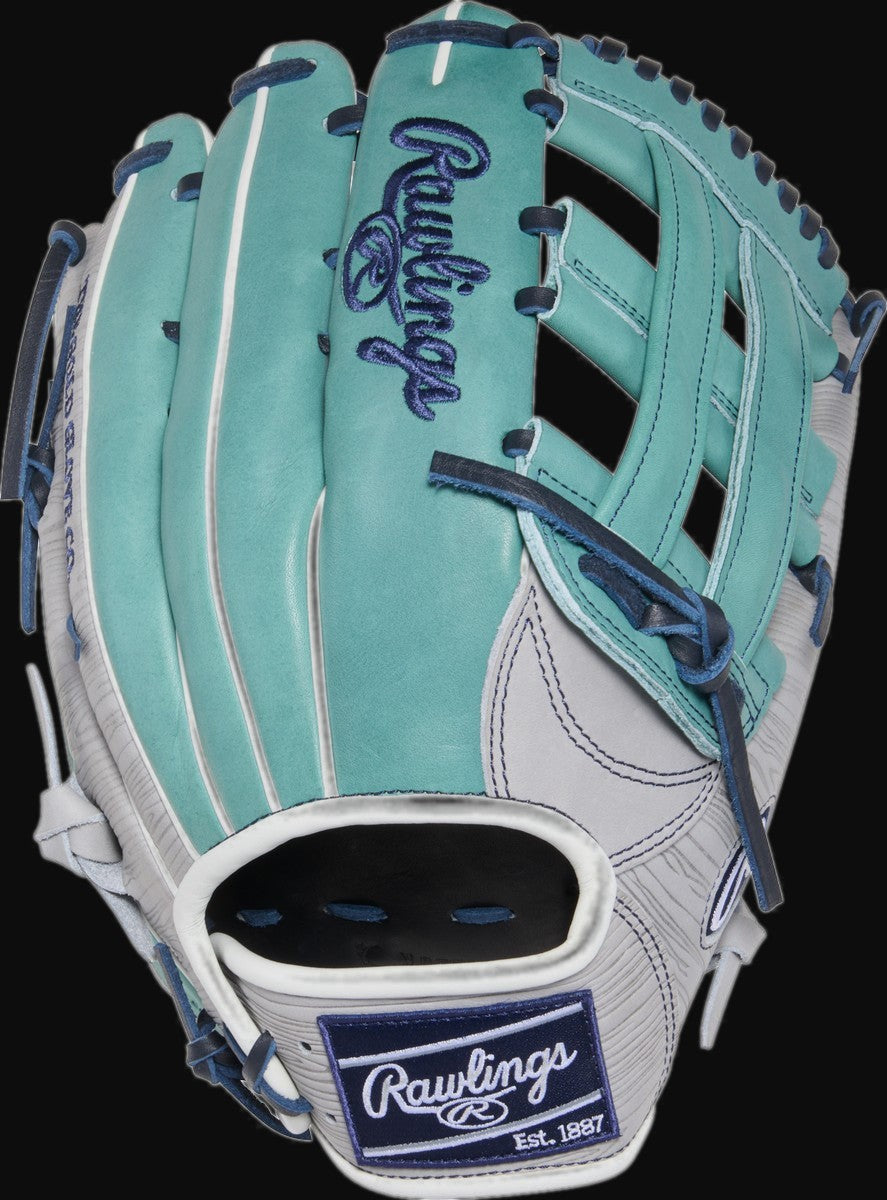 Rawlings Heart of the Hide ColorSync 10.0 PROR3039-6GSP Model 12.75" Baseball Outfield Glove [bgblk]