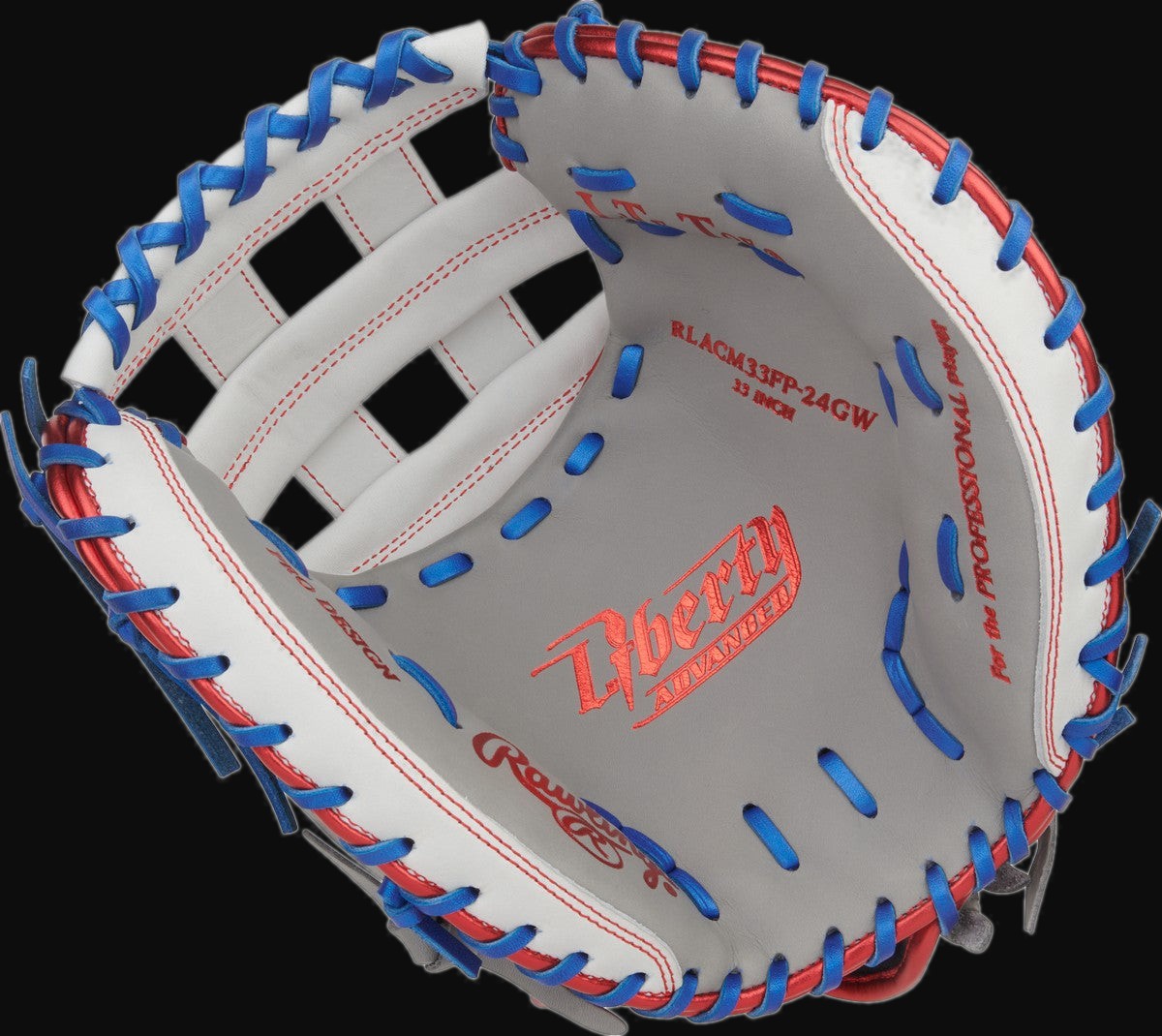 Rawlings Liberty Advanced Series RLACM33FP-24GW Model 33" Fastpitch Softball Catcher's Mitt [bgblk]