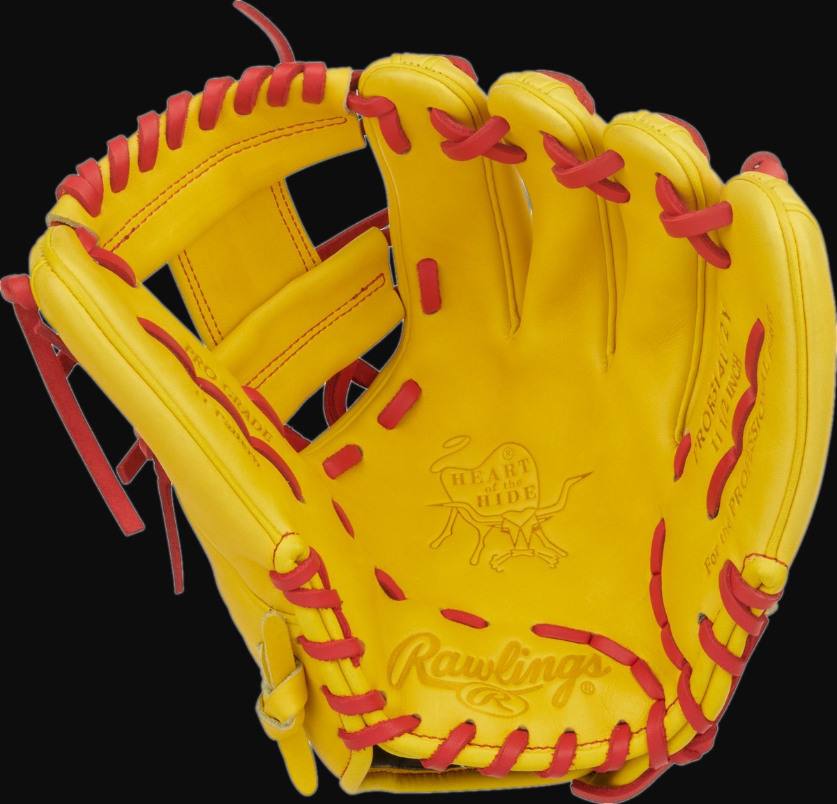 Rawlings Heart of the Hide PROR314U-2Y Contour Fit Model 11.5" Baseball Infield Glove [bgblk]