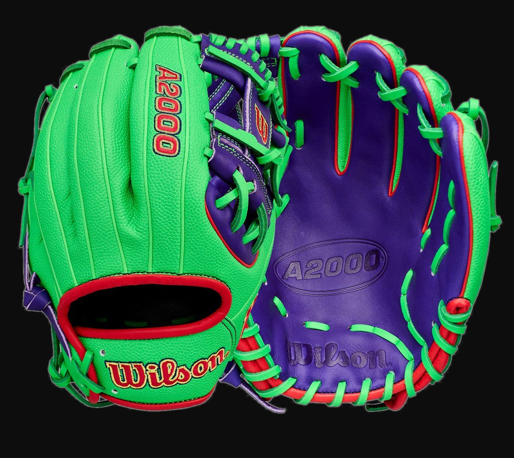 Wilson Limited Edition Big League Chew Swingin' Sour Apple 1786 A2000 11.5" Baseball Glove [bgblk]