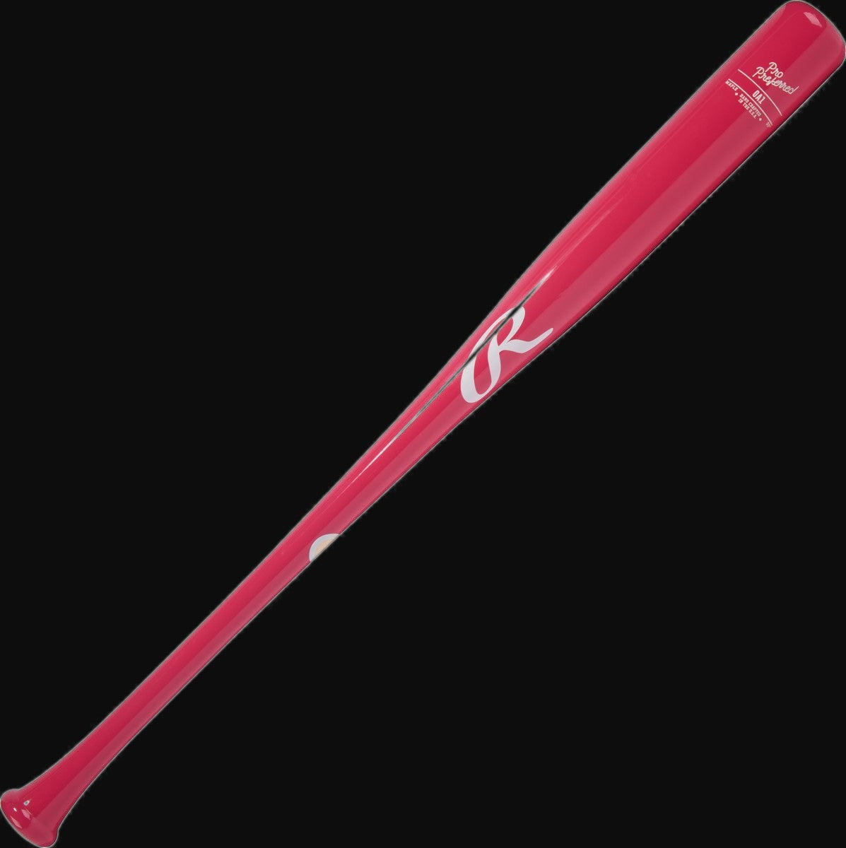 Rawlings Pro Preferred OA1 Model Maple Wood Baseball Bat [bgblk]