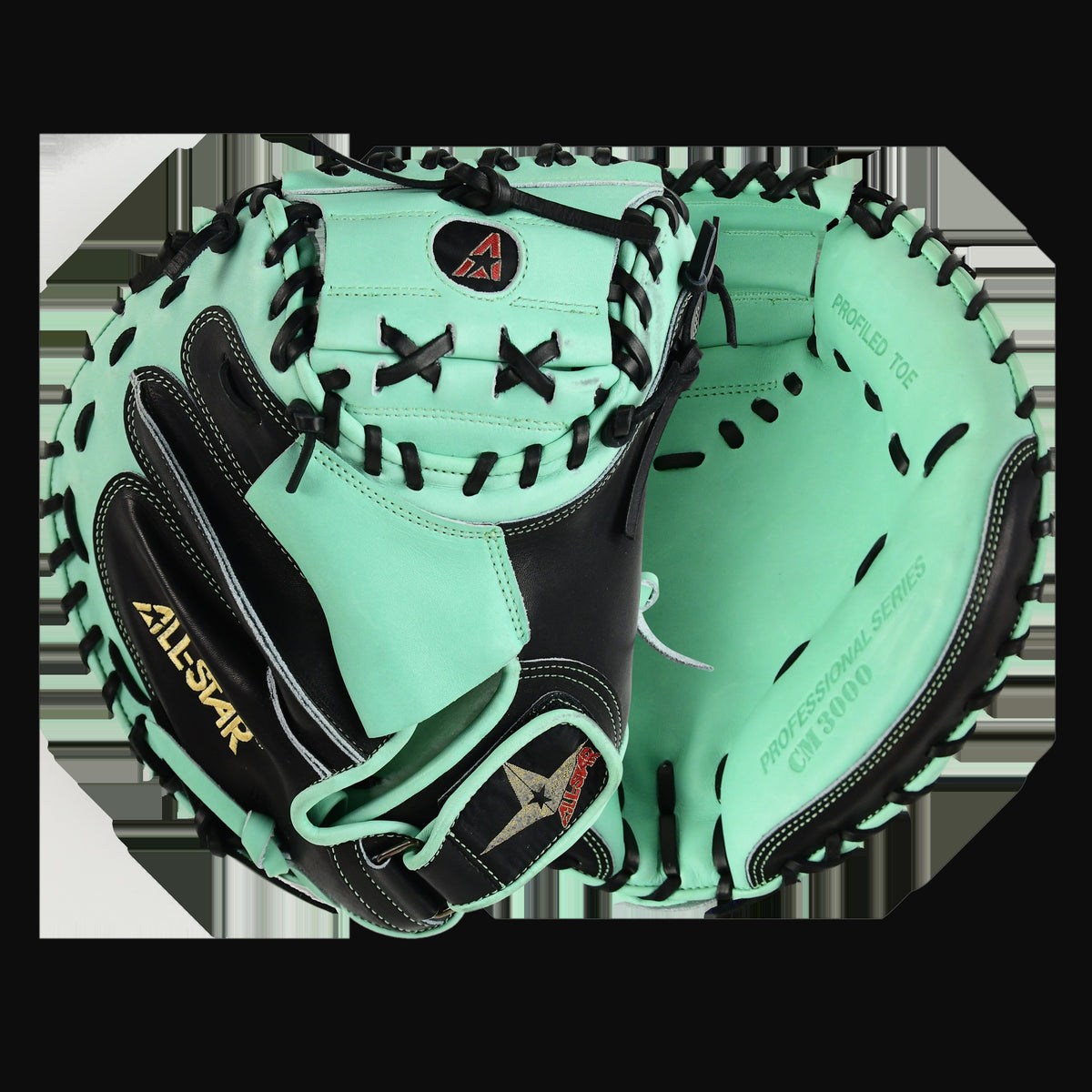 All-Star Pro-Elite 34" Professional Catching Mitt Throws Right [bgblk]