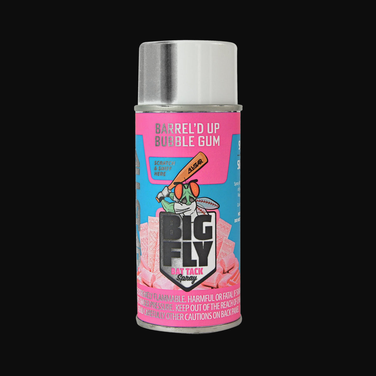 All-Star Big Fly Barrel'd Up Bubble Gum Scented Bat Grip Spray [bgblk]