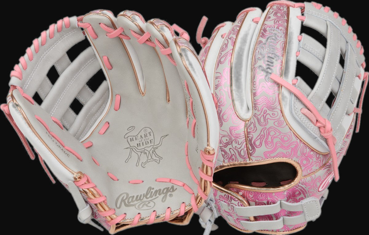 Rawlings Heart of the Hide PRO715SB-6GP Model 11.75" Fastpitch Softball Glove [bgblk]