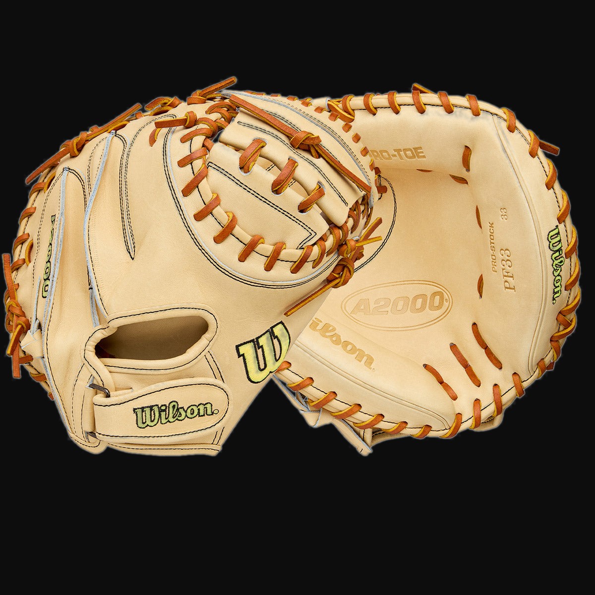 Wilson A2000 Classic PF33 Pedroia Fit Model 33" Baseball Catcher's Mitt [bgblk]